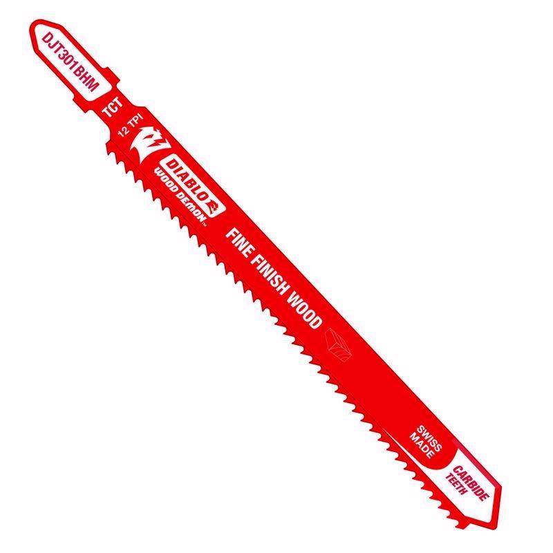 Diablo Wood Demon 4-5/8 in. Carbide T-Shank Jig Saw Blade 12 TPI 1 pk