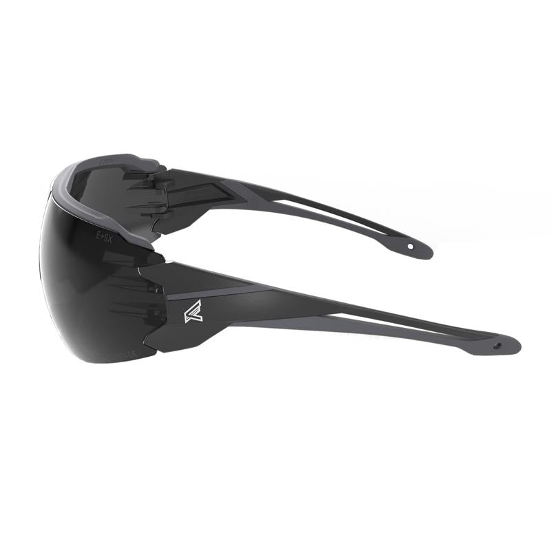 Edge Anti-Fog Taven Safety Glasses Smoke Lens Black Frame