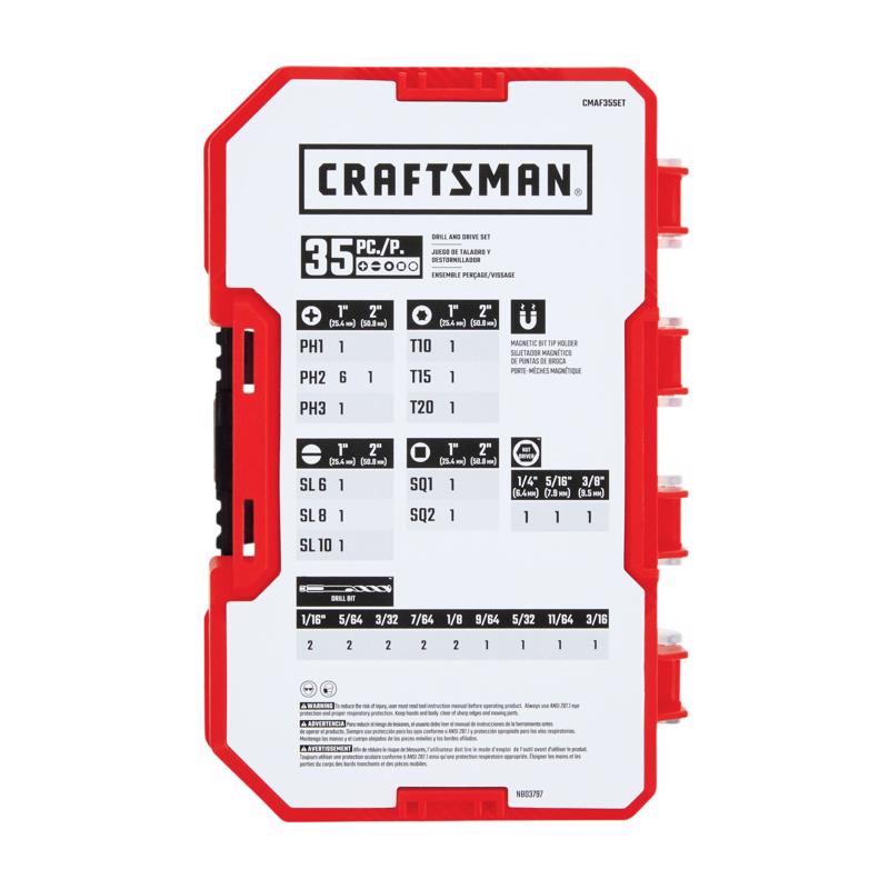 CRAFTSMAN Drill and Driver Bit Set 35 pc