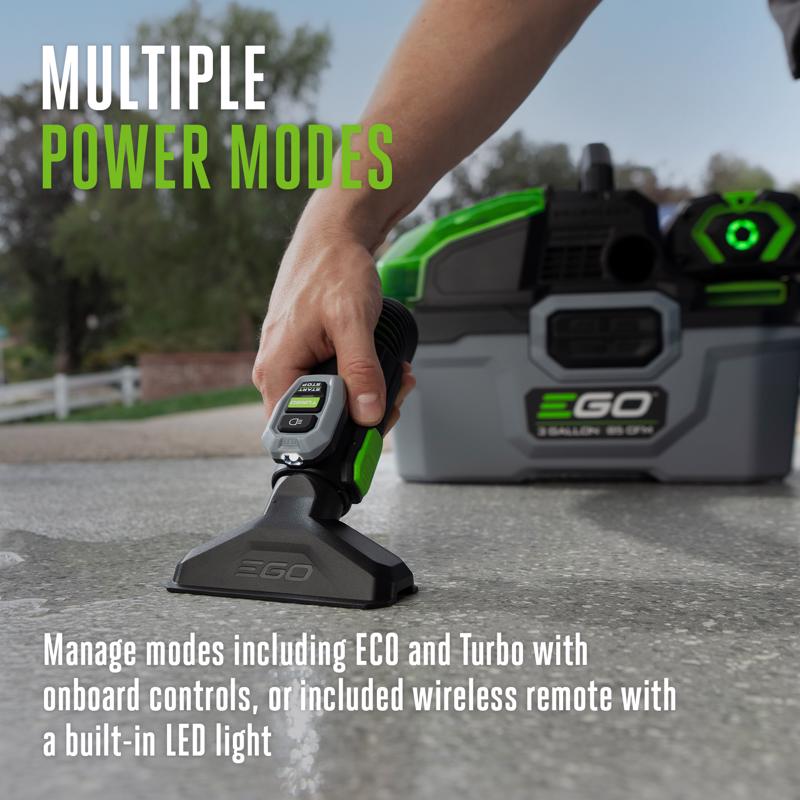 EGO Power+ WDV0300 3 gal Cordless Wet/Dry Vacuum Tool Only 56 V