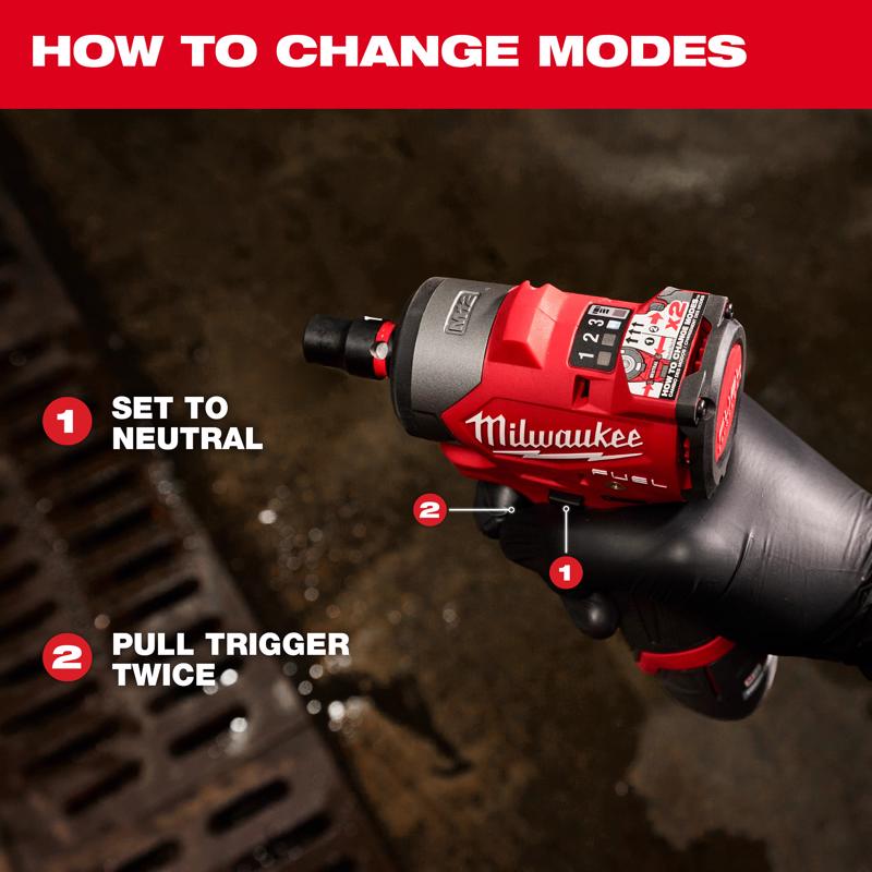 Milwaukee M12 FUEL 3/8 in. Cordless Brushless Subcompact Impact Wrench