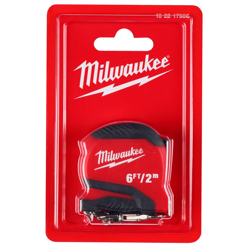 Milwaukee 1.93 in. L X 0.9 in. W Keychain Tape Measure 1 pk