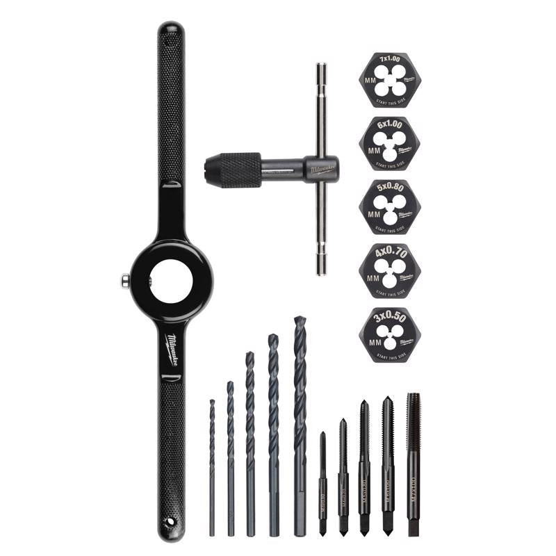 Milwaukee Hex Lok Metric Tap and Die Set 17 pc
