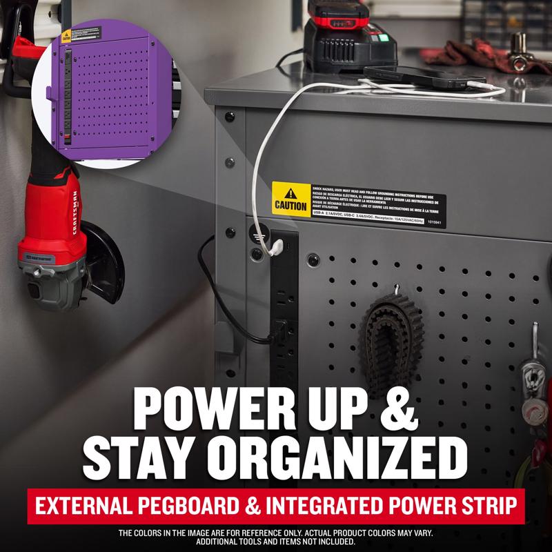 Craftsman 30 in. 4 drawer Metal Purple Utility Cart Rolling Tool Cart 41.38 in. H X 22 in. D