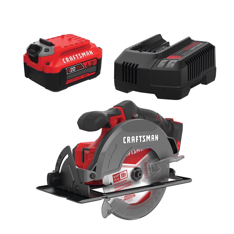 CRAFTSMAN V20 4AH Starter Kit with V20 6-1/2" Circular Saw