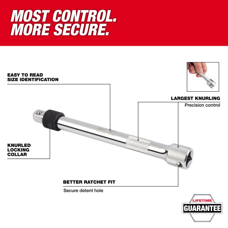 Milwaukee 1/4 in. drive Locking Socket Extension Set 3 pc