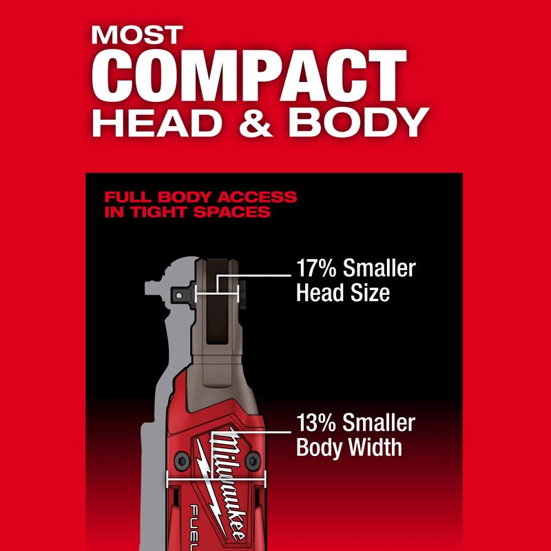 Milwaukee 12V FUEL 1/4 in. Brushless Cordless Ratchet Tool Only
