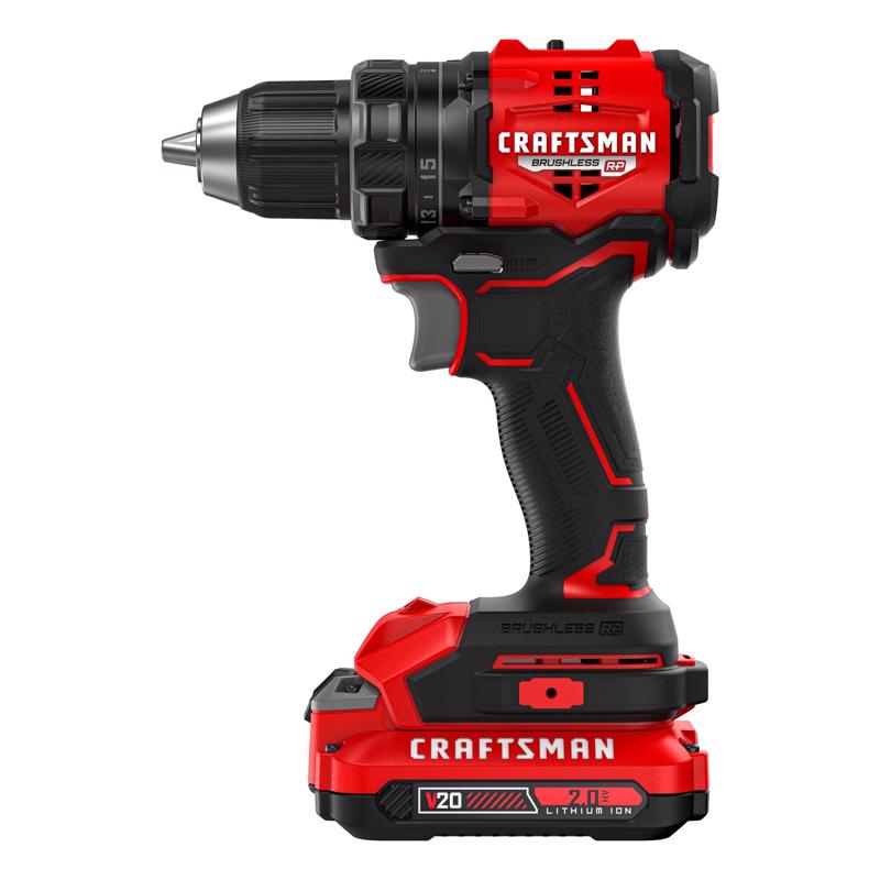Craftsman V20 RP 1/2 in. Brushless Cordless Drill/Driver Kit (Battery & Charger)