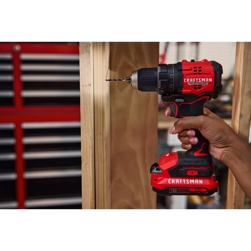 Craftsman V20 RP 1/2 in. Brushless Cordless Drill/Driver Kit (Battery & Charger)