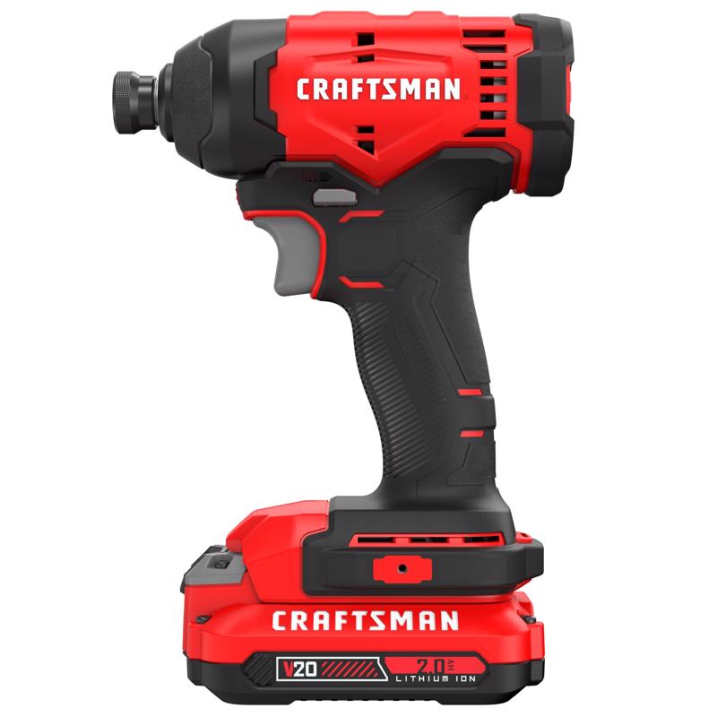 Craftsman V20 1/4 in. Cordless Brushed Impact Driver Kit (Battery & Charger)