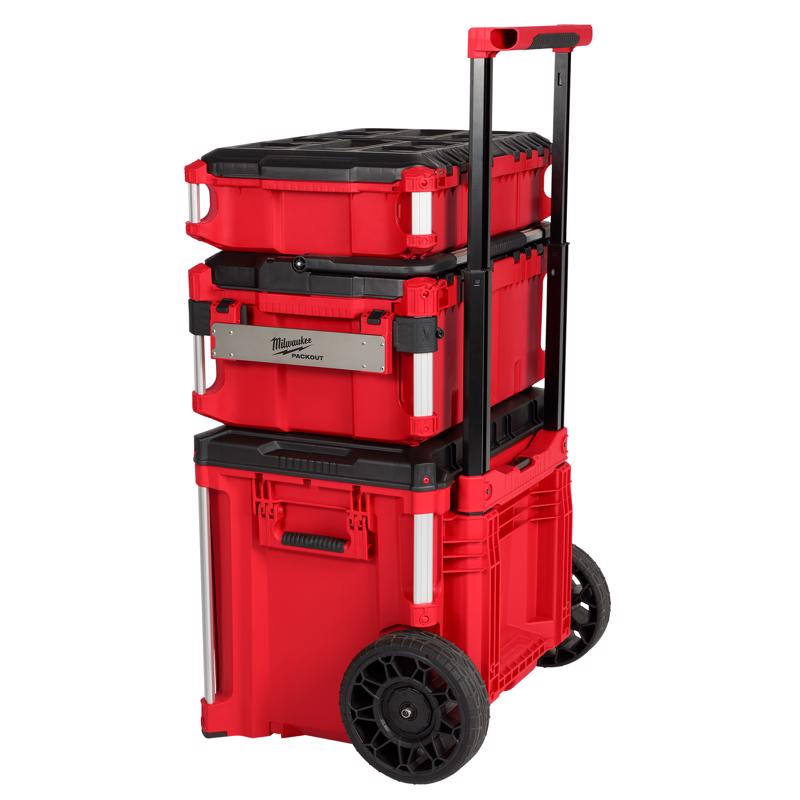 Milwaukee Packout 11.5 in. W X 3.5 in. H X 1.3 in. D Belt Clip Rack Plastic Gray/Red