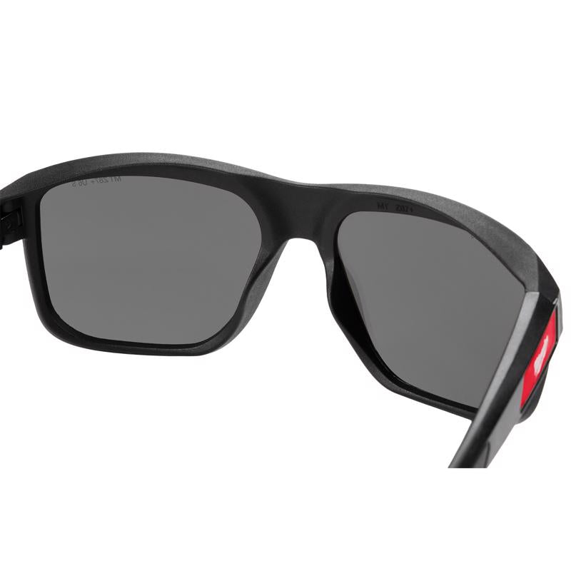 Milwaukee Full Frame Safety Glasses Black Lens Black Frame 1 pair