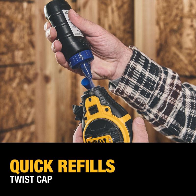 DeWalt Blue Bi-Material Chalk Line Reel Kit