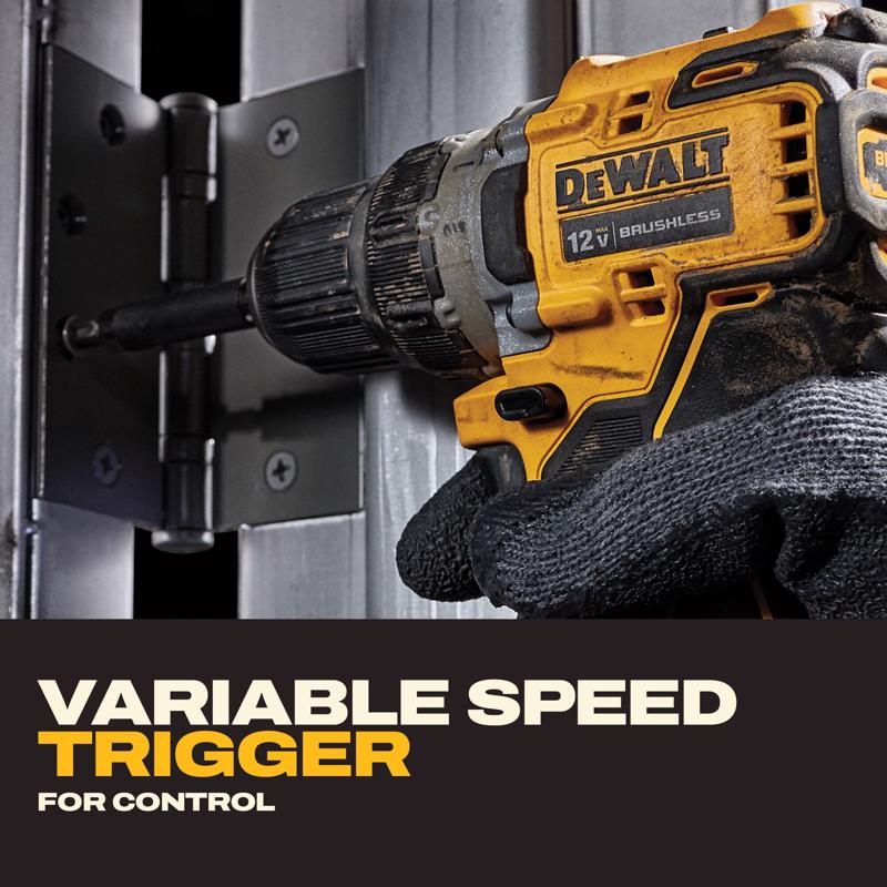 DeWalt 12V MAX XTREME 3/8 in. Brushless Compact Cordless Drill/Driver Kit (Battery & Charger)