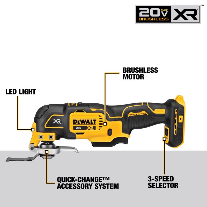 DeWalt 20V MAX Cordless Brushed 5 Tool Combo Kit