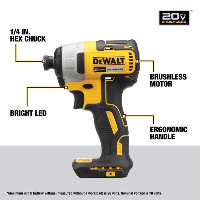 DeWalt 20V MAX Cordless Brushed 7 Tool Combo Kit