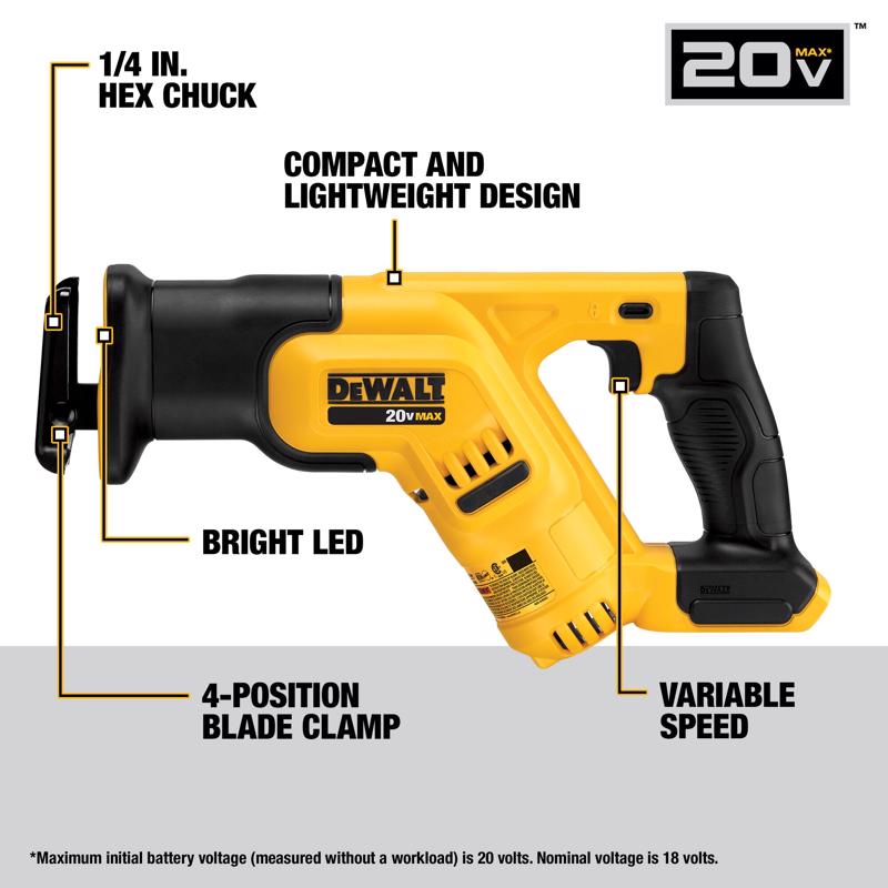 DeWalt 20V MAX Cordless Brushed 7 Tool Combo Kit