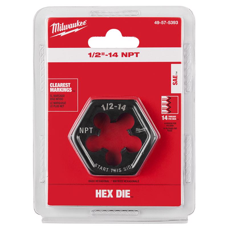 Milwaukee High Carbon Steel SAE Hex Hexagon Die 1 pc