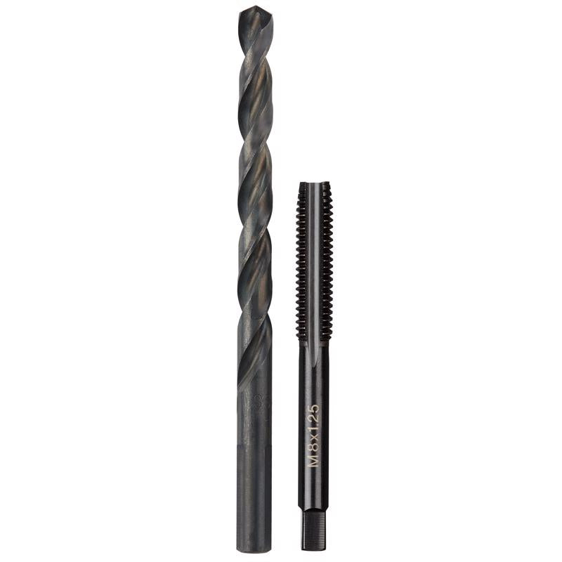 Milwaukee High Carbon Steel Metric Plug Tap and Drill Bit Set 2 pc