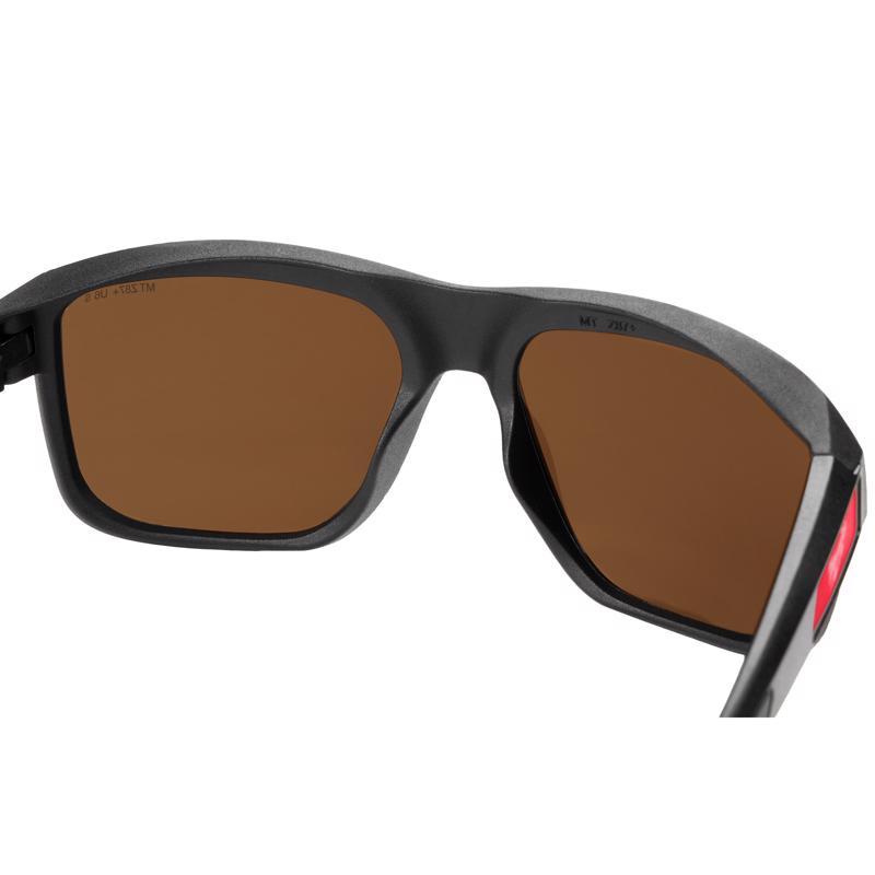 Milwaukee Full Frame Safety Glasses Brown Lens Black Frame 1 pair
