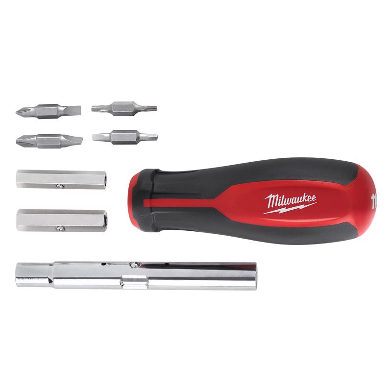Milwaukee Multi-Bit 11-in-1 Screwdriver 9.8 in. 2 pc