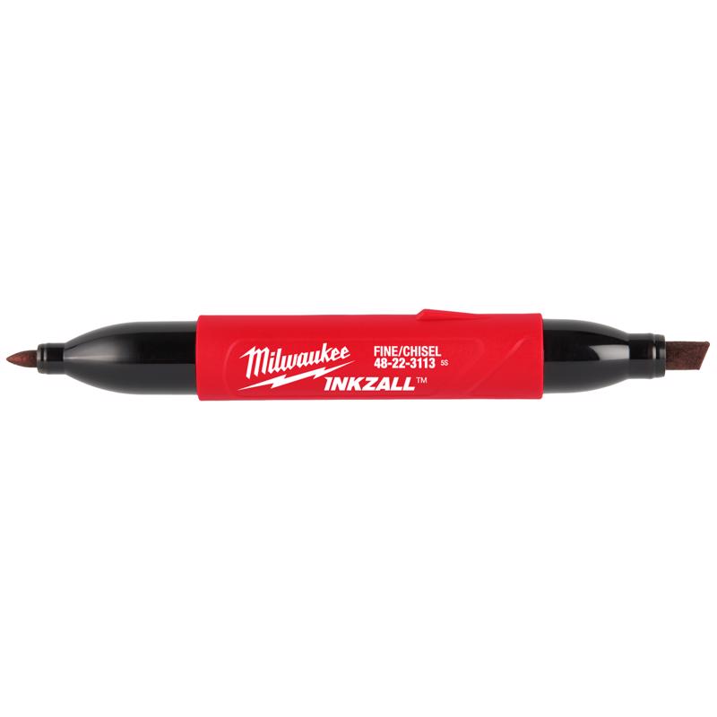 Milwaukee Black Fine and Chisel Tips Jobsite Marker 1 pk