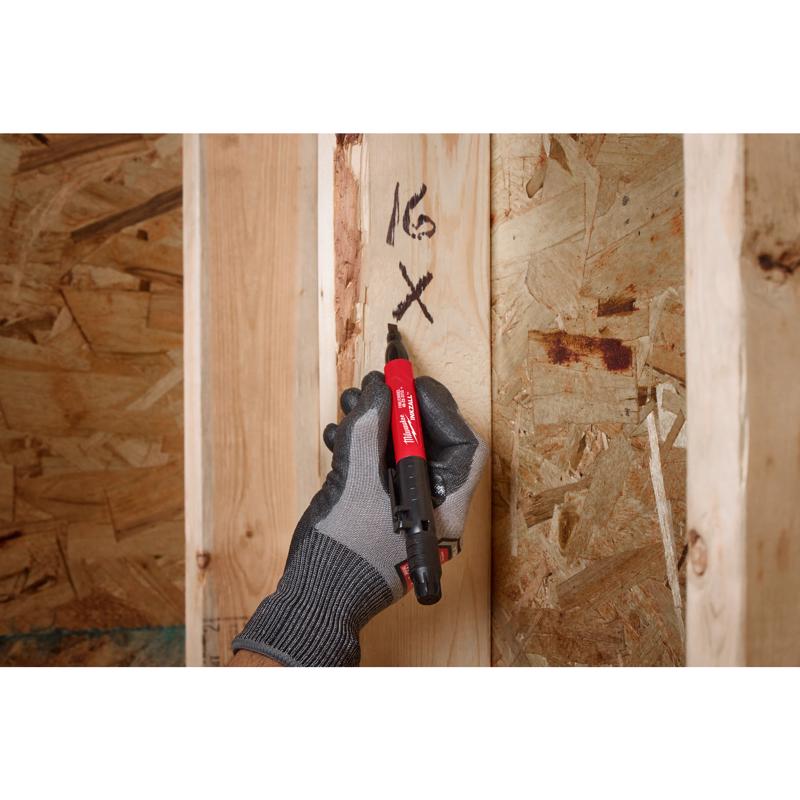 Milwaukee Black Fine and Chisel Tips Jobsite Marker 1 pk