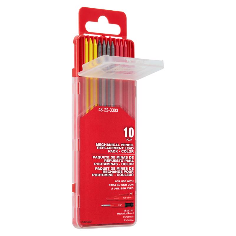 Milwaukee 5.625 in. L Replacement Leads Assorted 10 pc