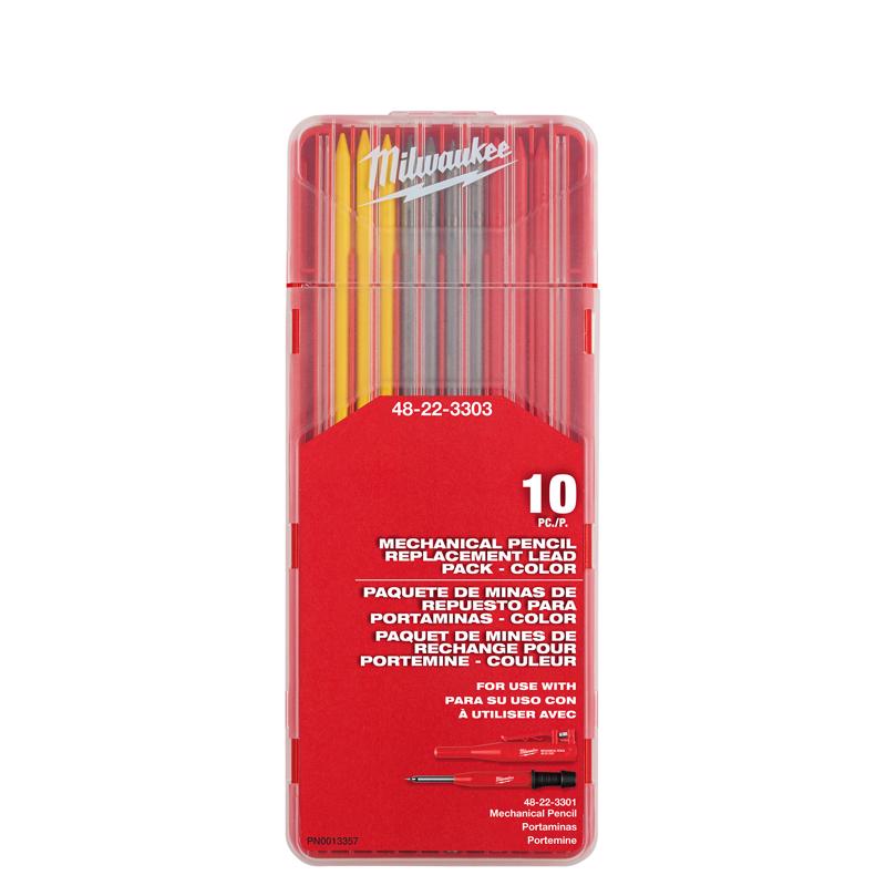 Milwaukee 5.625 in. L Replacement Leads Assorted 10 pc