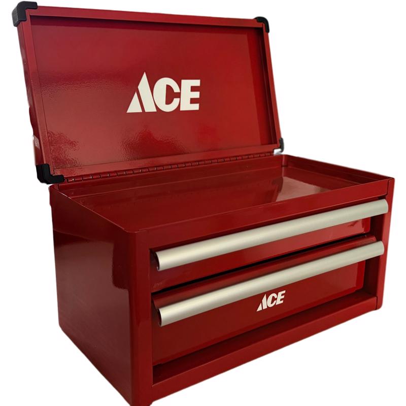 Ace 11 in. Mini Tool Box Red