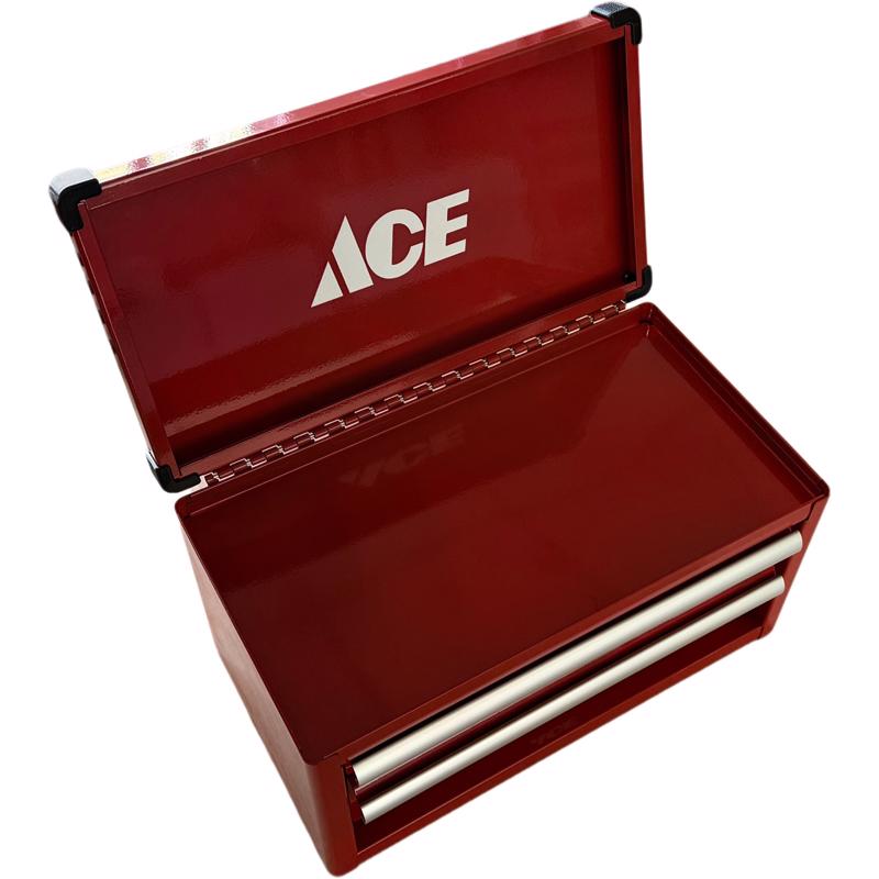 Ace 11 in. Mini Tool Box Red