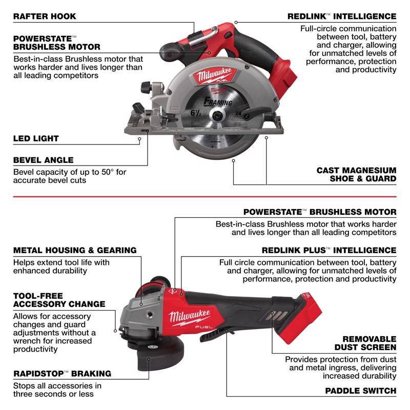 M18 FUEL Brushless 7 Tool Combo Kit with M18 Sander