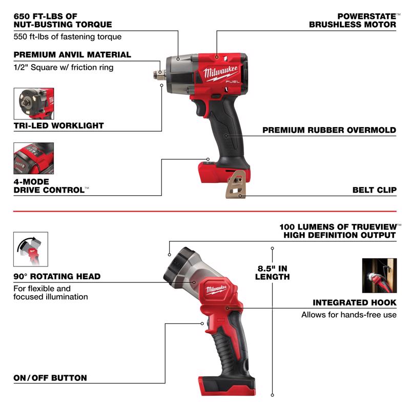 M18 FUEL Brushless 7 Tool Combo Kit with M18 Sander