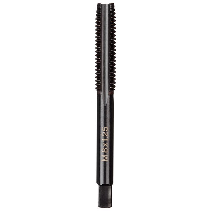Milwaukee High Carbon Steel Metric Straight Plug Tap M8-1.25 mm 1 pc