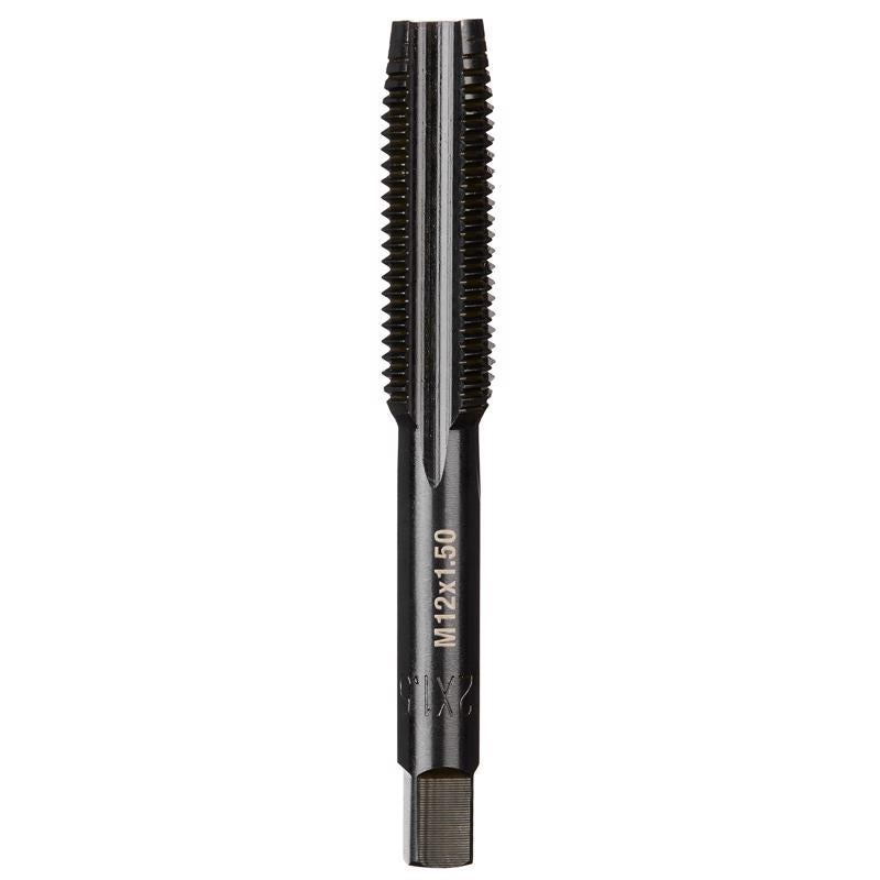 Milwaukee High Carbon Steel Metric Straight Plug Tap M12-1.5 mm 1 pc
