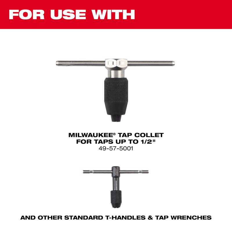 Milwaukee High Carbon Steel Metric Straight Plug Tap M12-1.5 mm 1 pc