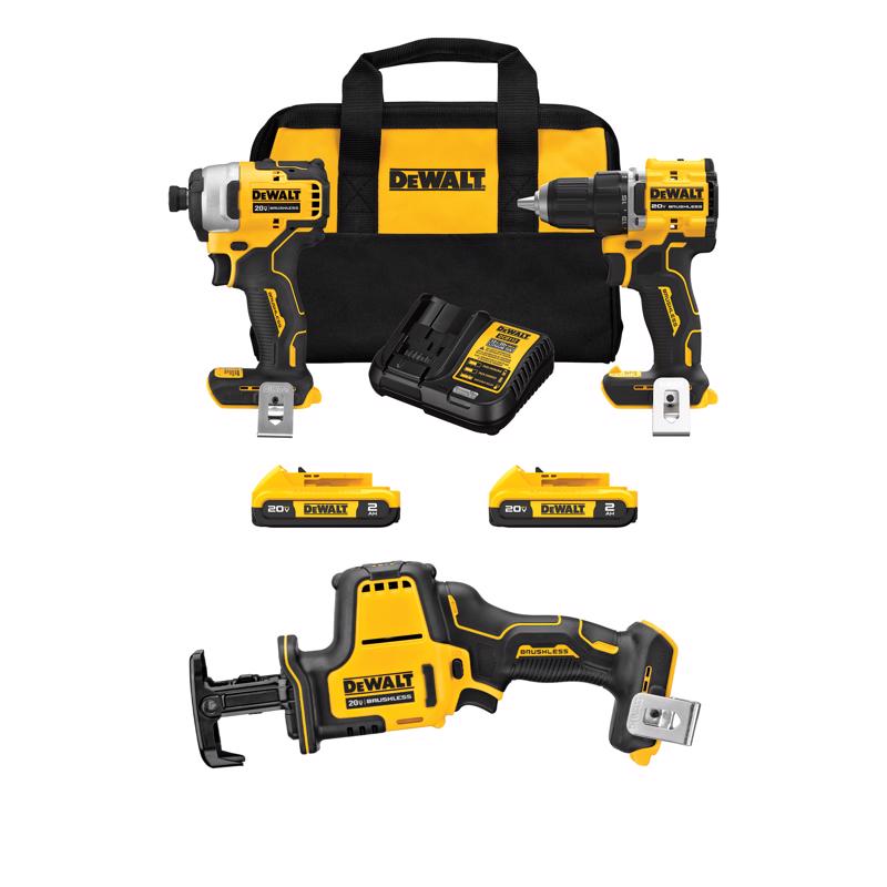 DEWALT ATOMIC 20V MAX* 2-Tool Combo Kit with ATOMIC 20V MAX* Cordless One-Handed Reciprocating Saw
