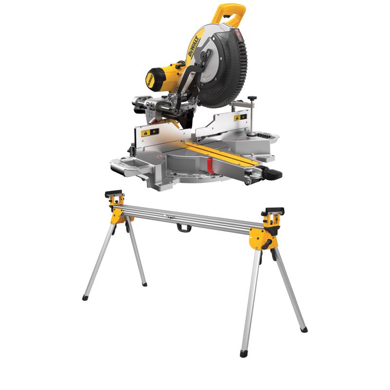 DEWALT 12-Inch Sliding Compound Miter Saw, Double Bevel with DEWALT Miter Saw Stand, Heavy Duty
