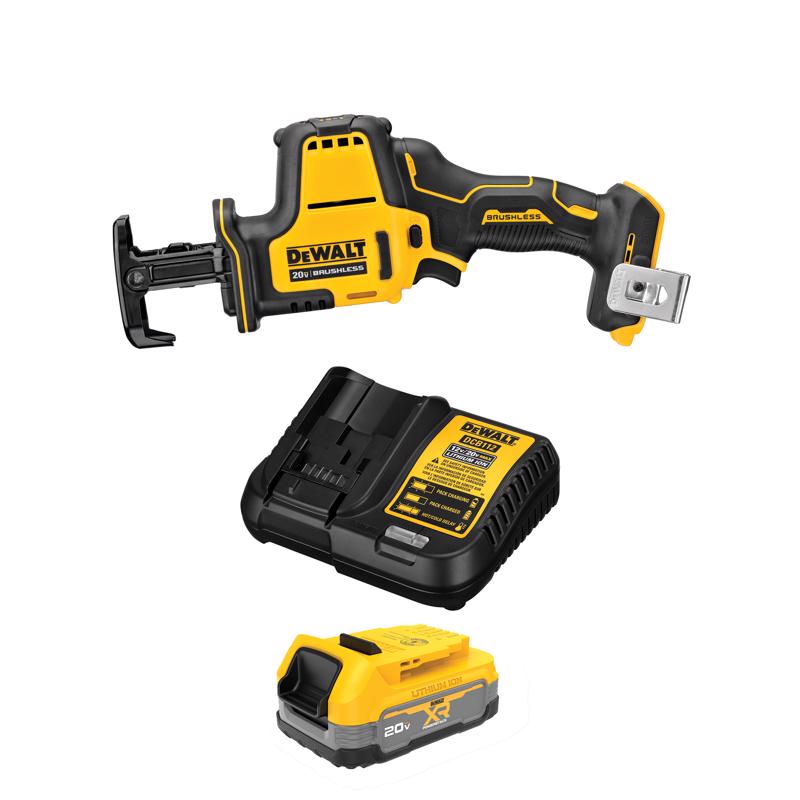 DEWALT ATOMIC 20V MAX* One-Handed Reciprocating Saw with 20V MAX* XR POWERSTACK Compact Battery Kit