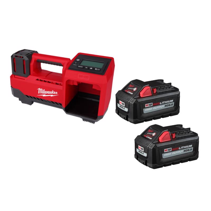 M18 Inflator with 2PK 6Ah Batteries