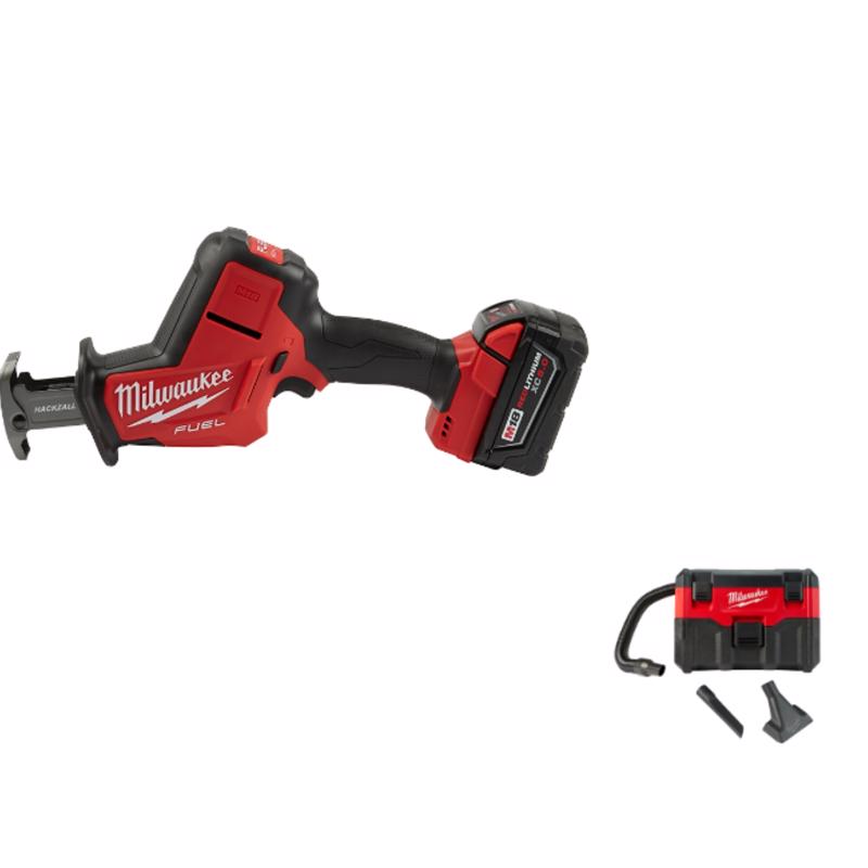 M18 FUEL Hackzall and 2 Gallon Wet Dry Vac Bundle