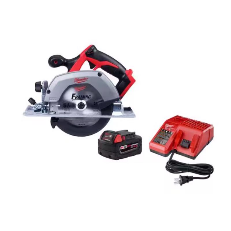 M18 XC 5Ah Starter Kit with 6-1/2 in Circ Saw Bare Tool