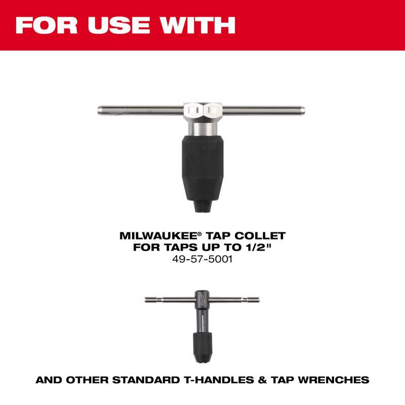 Milwaukee High Carbon Steel Metric Straight Plug Tap M3-0.6 mm 1 pc