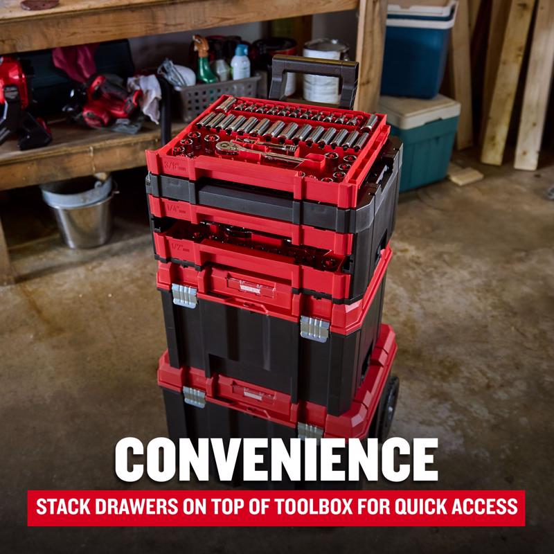 Craftsman Versastack 1/4 & 3/8 & 1/2 in. drive Metric/SAE Mechanic's Tool Set 242 pc