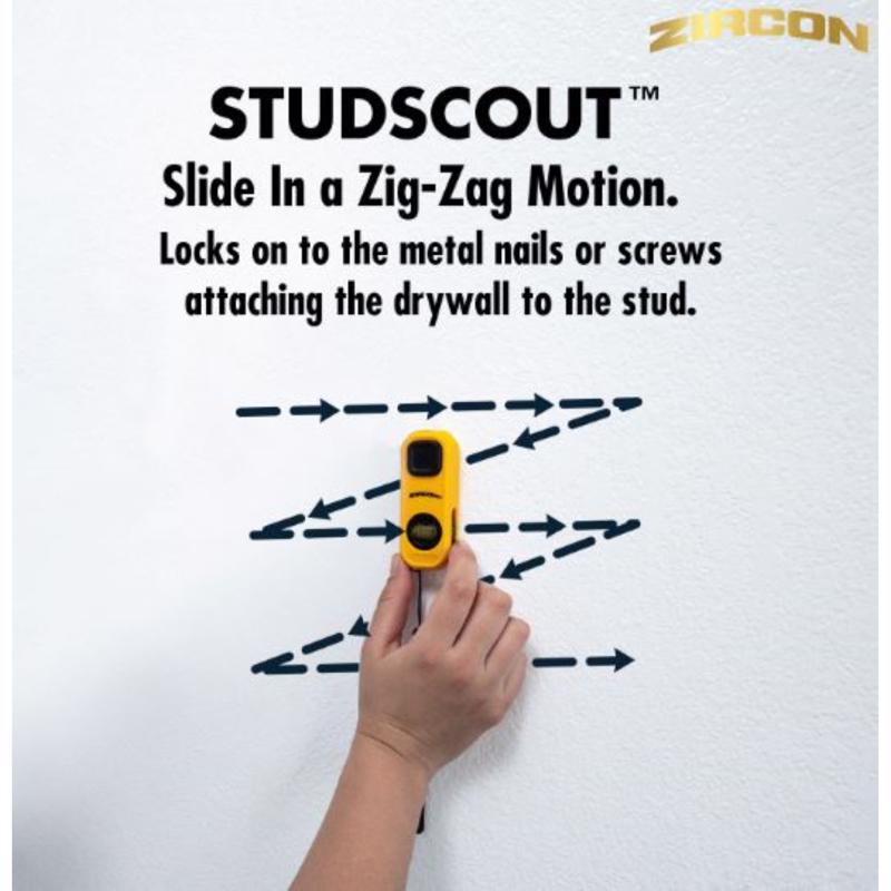Zircon 3.37 in. L X 1.3 in. W Magnetic Stud Finder 1/4 in. 1 pc