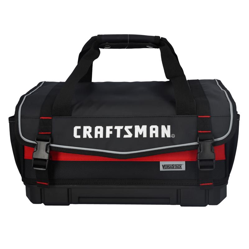 CRAFTSMAN VersaStack 17 in. W All-Purpose Tool Bag Black/Red 1 pc