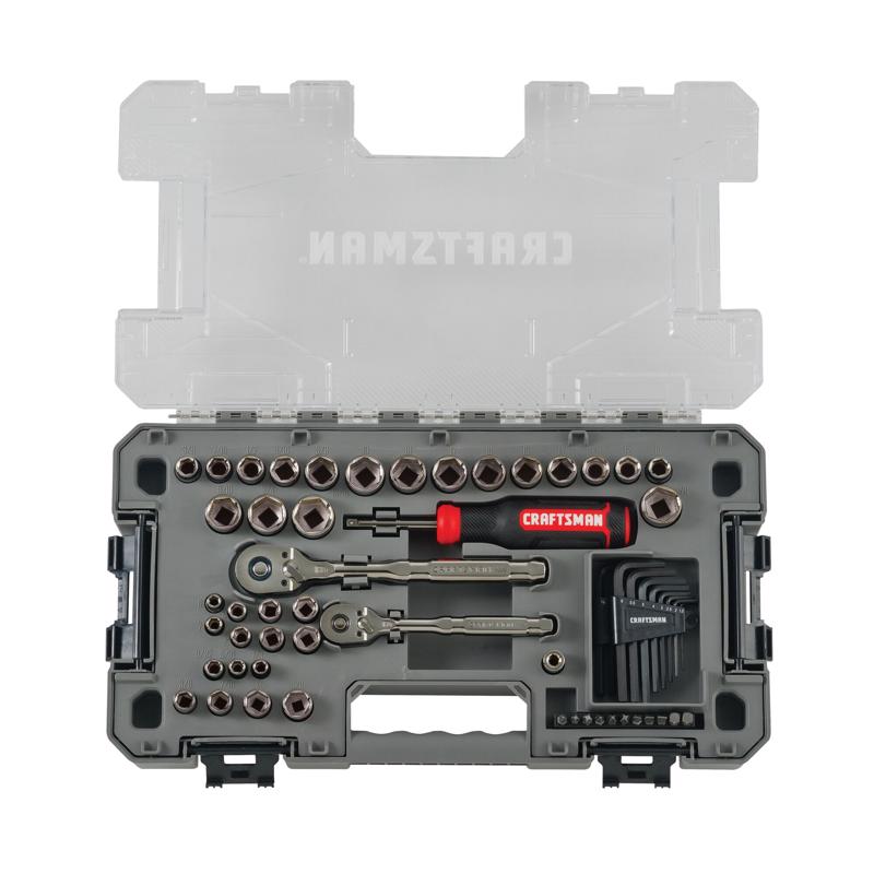 CRAFTSMAN VERSASTACK System Rolling Tool Box Tower with 64-Piece OVERDRIVE Mechanics Tool Set
