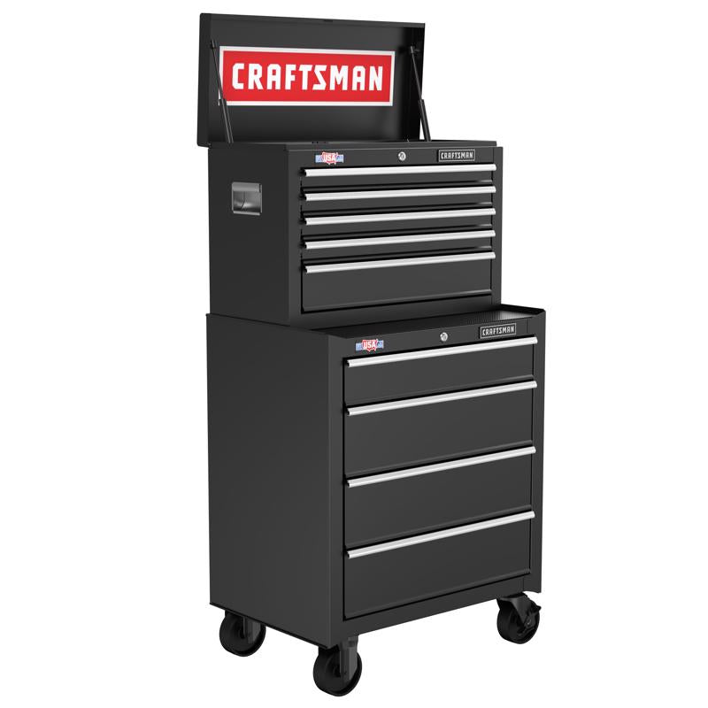 CRAFTSMAN S1000 26-Inch Tool Chest with S1000 27-Inch Tool Cabinet and 105-Piece Mechanics Tool Set