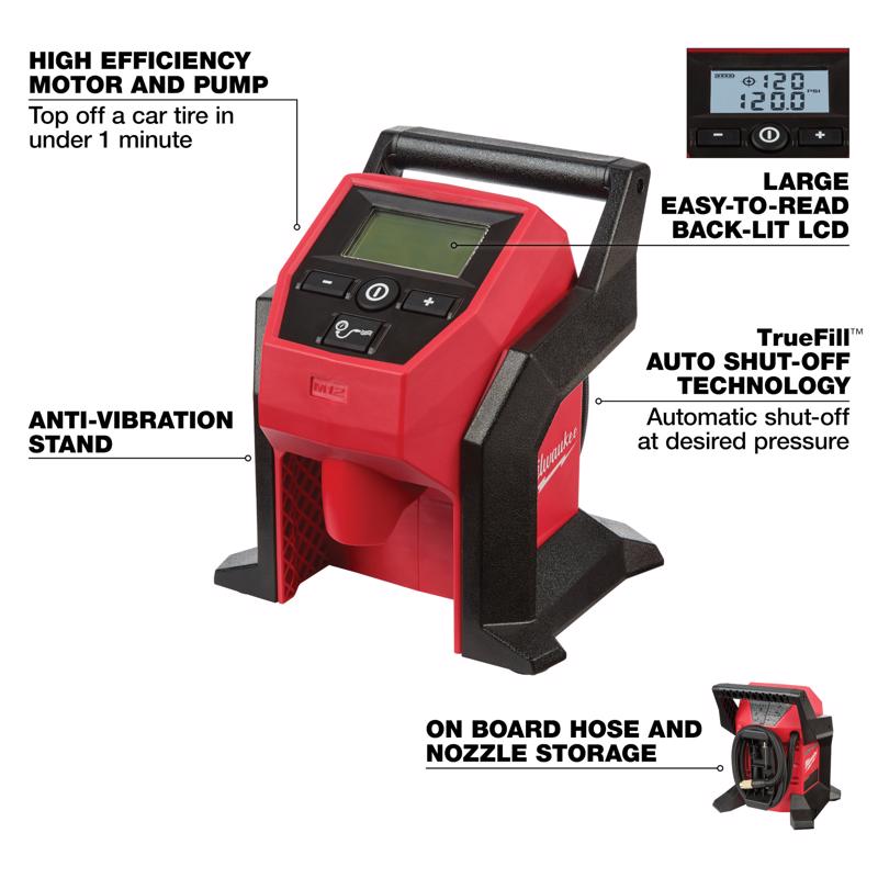 M12 FUEL Hammer Drill Kit w Inflator Bundle