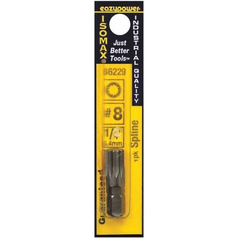 Eazypower Spline #8 each X 1 in. L Power Bit Alloy Steel 1 each